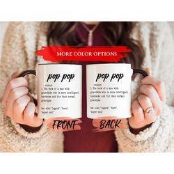 pop pop mug, grandpa gift mug for grandad fathers day, cool grandpa mug, awesome grandpa mug, abuelo coffee mug, gift fo