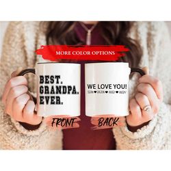 best grandpa ever mug, grandpa gift mug for grandad fathers day, grand dad cup, custom coffee mug, grandpa coffee mug, g