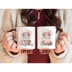 personalized knitting mug, mom hobbies mug for mama mothers day gift, mom hobby cup, knitting mom mug, crochet mug for k