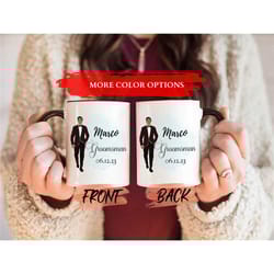 personalized groomsmen gifts mug, groomsmen mug for groomsmen wedding day gift, groomsmen thank you, groomsmen favors, g