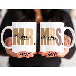 mr and mrs mugs, personalized mr and mrs mug for groom and bride wedding, couple mug, wedding mug, custom couple mug for