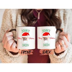 custom christmas mug, personalized baby face mug for daddy christmas gift, mom mug with baby picture, baby face mug for
