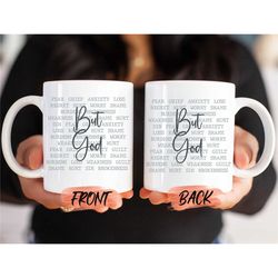 but god mug, bible verse scripture mug for men and women christmas gift, christian mug, bible verse mug, scripture mug f
