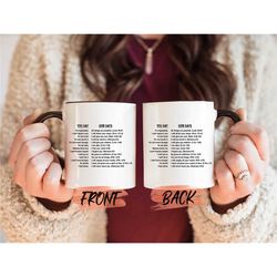 you say god says mug, bible verse scripture mug for men and women christmas gift, christian mug, bible mug, scripture mu