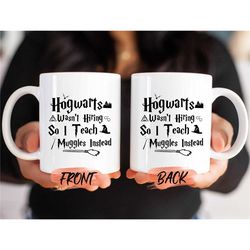 wizard teacher mug, halloween teacher mug for men & women, teacher wizard mug, halloween mug, teacher cup, halloween cof