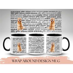 personalized golden retriever mug, golden retriever mug for men and women birthday, dog mug custom, dog coffee mug, gift