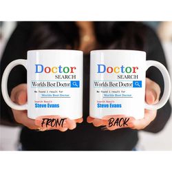 worlds best doctor mug, dr. phd mug for men & women birthday, doctor name mug, custom doctor mug, funny doctor mug for d