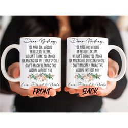 wedding planner gift wedding planning mug, thank you wedding planner mug for wedding coordinator thank you gift, mug for