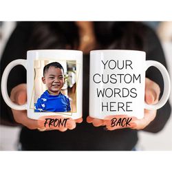 customizable mug personalized coffee cup, cartoonized photo personalized mug for men & women birthday gift, custom photo