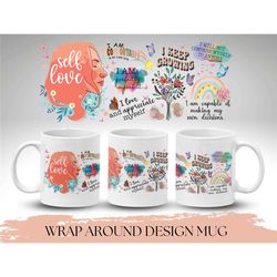 mental health awareness mug gift, self love mug for her mental health awareness month gift, self care mug, motivational