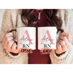 nurse graduation mug for her, personalized nurse mug for her graduation, rn graduation, rn mug, er nurse graduation for