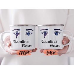 acotar mug, tamlin's tears enamel mug for a court of thorns and roses fans christmas gift, night court, velaris camping