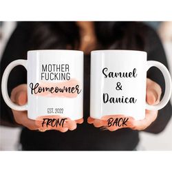 home owner gift, new homeowner gift mug for homeowner to be housewarming gift, custom homeowner mug for men and women