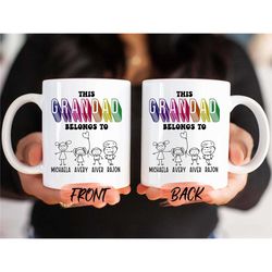 grandpa gift, this grandad belongs to mug for grandfathers birthday, grandpa mug, best grandpa, grandad gift for grandpa