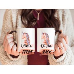 unicorn mug, personalized unicorn mug for granddaughter graduation gift, unicorn cup, unicorn gift, unicorn gifts for wo