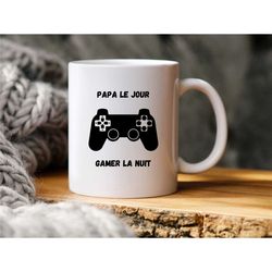 mug dad the day gamer at night - mug gamer - mug dad - gift dad - father's day gift - mug father's day - gift gamer - da