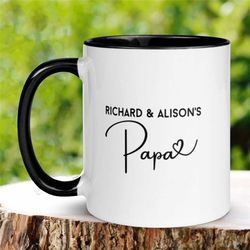 papa mug, dad mug, personalized mug gift for papa, papa gift, promoted to dad, dad gift, dad birthday, father's day mug,
