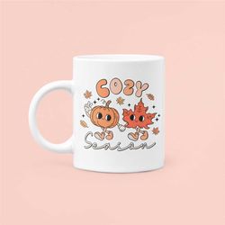 cozy season mug, funny halloween mug, pumpkin spice mug, spooky season gift, halloween decor, autumnal mug, autumn decor
