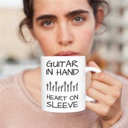 guitar mug, guitar gifts, guitar player mug, guitarist, electric guitar, guitar player gift, bass player mug, unique gui