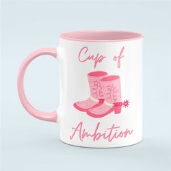 cup of ambition mug, dolly parton mug, pop culture gift, country music, gift for her, working 9-5 mug, what would dolly