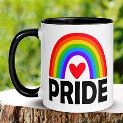 pride mug, lgbtq mug, rainbow mug, gay pride coffee mug, pride month, inspiration mug, rainbow pride tea cup, pride gift