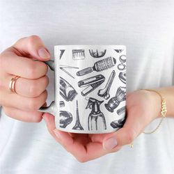 barbers mug, hairdressing, barber, novelty barber mug, unique barber mug, mens hair stylist, barber mug for girlfriend,