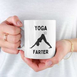 yoga fart mug, funny yoga mug, yoga mug for girlfriend, unique yoga mug, novelty yoga mug, yoga gift, yoga, yoga teacher