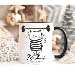 gym wanker funny personalised name mug, personalised mug, gym lover gift, coffee gift for him valentines gift him, dad h