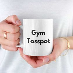 gym tosspot mug, gym mug, gym, working out, weightlifting, bodybuilder, personal trainer, lifting weights, gym coffee mu