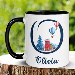 personalized christmas mug, name mug, initial mug, christmas coffee mug, holiday mug, christmas mug, hot cocoa mug, chri