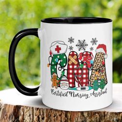 nurse gift, cna holiday mug, nurse mug, christmas cna gift, holiday cna mug, certified nursing assistant mug, christmas