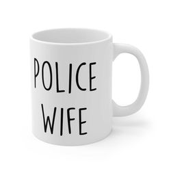 police wife coffee mug, police wife gift, police mom, personalized coffee mug, gift for her