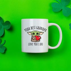 grandpa gifts, yoda best grandpa, funny gift grandpa, grandpa mug, grandpa coffee mug, grandpa gift idea, grandpa gift,
