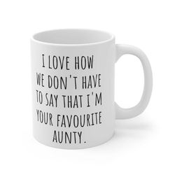 niece gift from aunty - coffee mug, gift for niece, gift for nephew, gift ideas 2018. coffee mug, mug with statement, gi