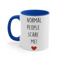 sarcasm mug normal people scare me funny novelty ceramic cup gift friend