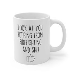 firefighter retirement gift for men and women, retired firefighter gift, firefighter retirement mug, fireman retiring gi
