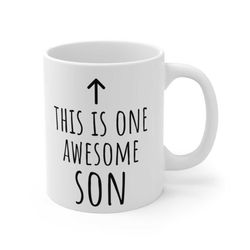 funny gift for son, son gifts, son coffee mug, son gift idea, son birthday present, dear son mug, best son mug, son chri
