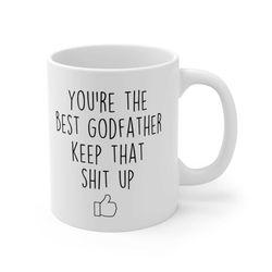 godfather gifts, baptism gift for men, godfather mug, best godfather, funny godfather, baptism mug, baptism gift for adu