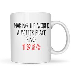 funny 88th birthday gift, 88th birthday mug, 88 year old birthday gifts, happy 88th birthday, 88 mug, 1934 mug, 1934 gif