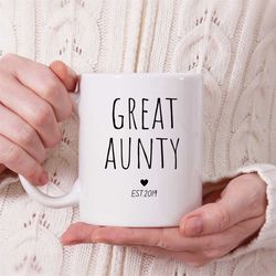 pregnancy announcement, new aunt mug, new uncle gift, future aunt gift, new baby announcement, aunt mug, aunt gift, cust