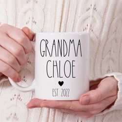 mother's day gift for grandma, custom gift for grandma, pregnancy announcement, new grandma mug, new grandma gift, new b