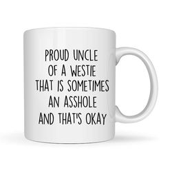 westie gifts for men, westie dad, westie gifts, westie mug, west highland terrier mug, west highland terrier gift, westi