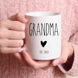 pregnancy announcement, new grandma mug, new grandma gift, future grandma gift, new baby announcement, new grandma