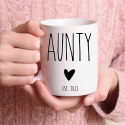 pregnancy announcement, new aunt mug, aunt again gift, future aunt gift, new baby announcement, baby again announcement,
