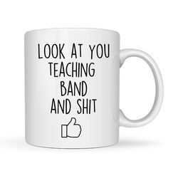 band teacher, band teacher gift, band teacher mug, band teacher appreciation, band teacher thank you, band mug, band tea