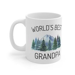 grandpa coffee mug, world's best grandpa mug, grandpa fathers day gift from granddaughter grandson, grandfather cup, gra