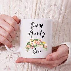 best auntie mug - auntie gifts from niece or nephew - best auntie ever mug - best aunt gift - auntie coffee cup - auntie
