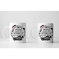 jolliest bunch of assholes this side of the nut house/griswald christmas /mug exchange/ christmas party mug/ coworker fu