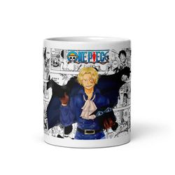 pirates/ one piece anime manga/11oz full wrap mug/luffy/ace/unisex gifts/anime gifts