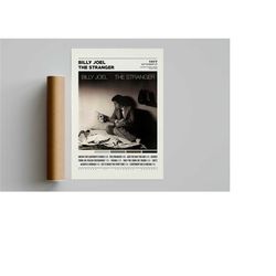 billy joel posters / the stranger poster / album cover poster, poster print wall art, custom poster, billy joel, 52nd st